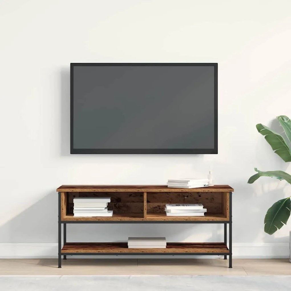 vidaXL Ντουλάπι TV Παλαιό ξύλο 100 x 35 x 45 εκ. Επεξεργασμένο ξύλο