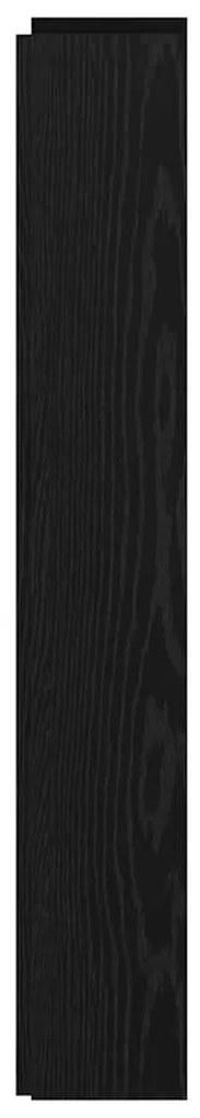 vidaXL Κεφαλάρι Μαύρη Οξυά 140 x 17 x 104,5 εκ Επεξεργασμένο ξύλο