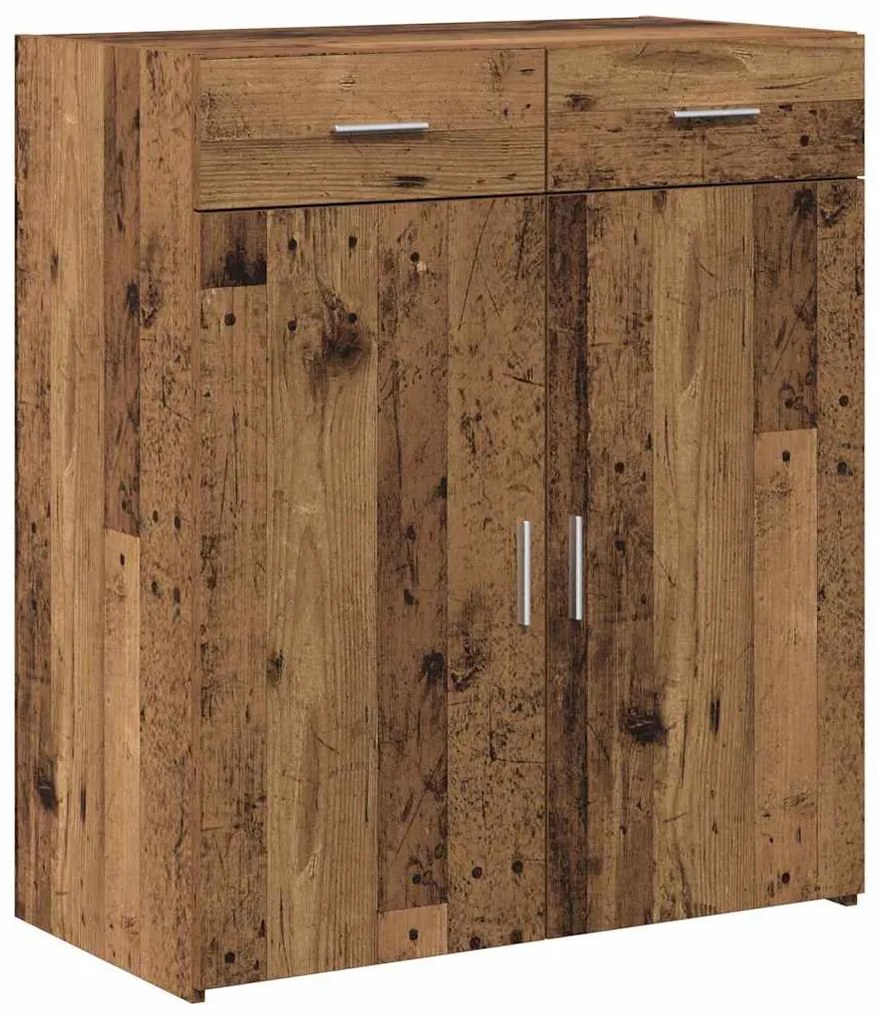 vidaXL Ντουλάπι αποθήκευσης Παλαιό ξύλο 80 x 42.5 x 93.5 εκ.