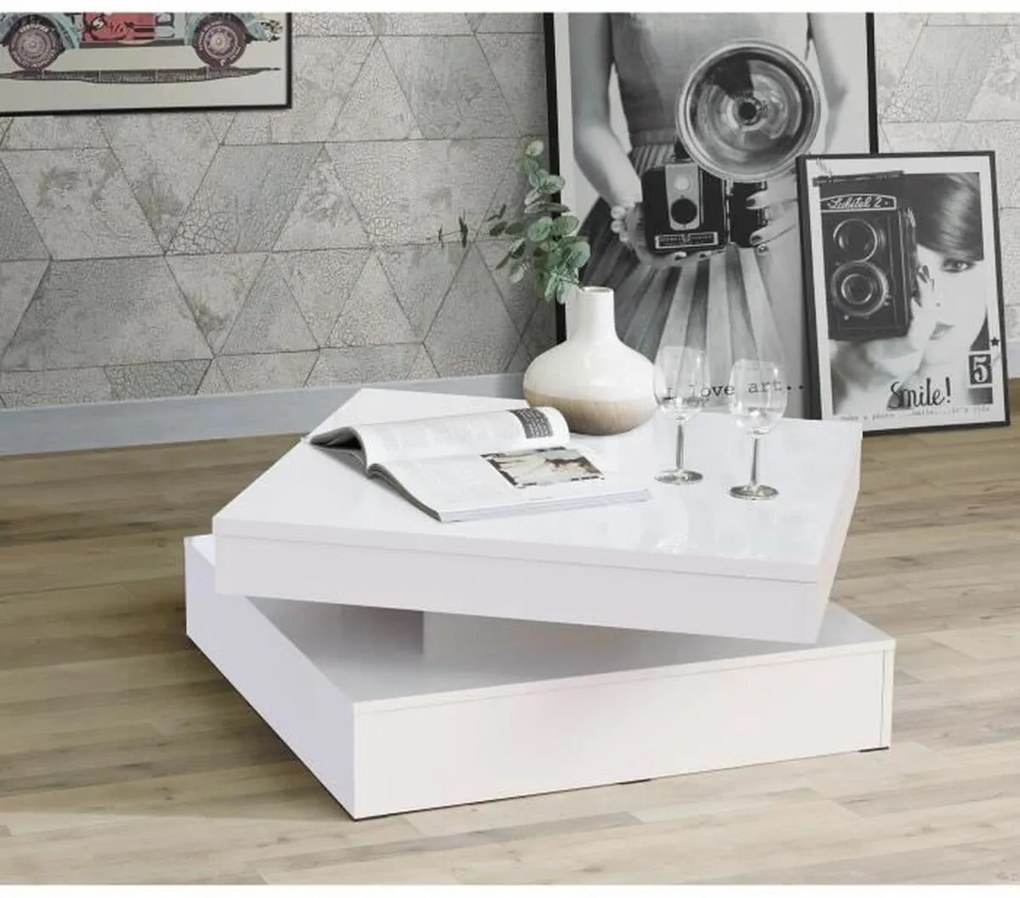 Τραπεζάκι Καφέ Λευκό