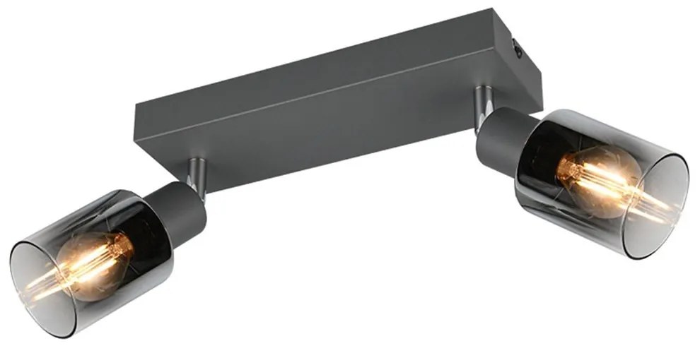 Φωτιστικό Οροφής- Σποτ Cadiz R81782042 2xE14 10W 27x7x17cm Anthracite RL Lighting