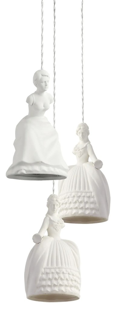 Φωτιστικό Οροφής  SE171-3 HANDAN &amp; LATIFE WHITE PENDANT+ - 21W - 50W - 77-3677