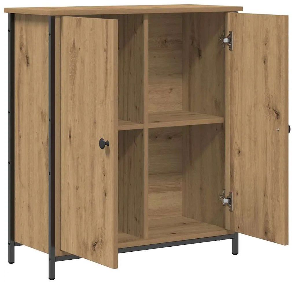 vidaXL Πλαϊνό γραφείο artisan δρυς 70 x 30 x 80 εκ. Επεξεργασμένο ξύλο