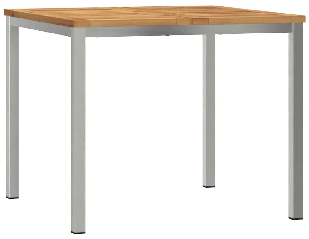 vidaXL Σετ Εξωτερικής Τραπέζης 3 pcs Καφέ Στερεό Ξύλο Ακακίας