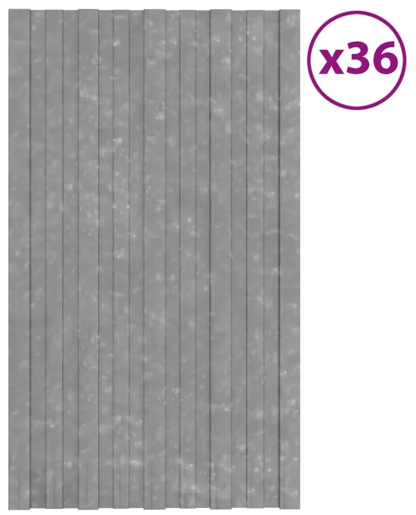 vidaXL Πάνελ Οροφής 36 τεμ. Ασημί 80 x 45 εκ. από Γαλβανιζέ Ατσάλι
