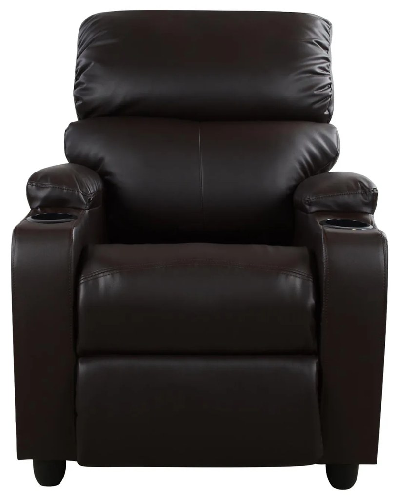 Πολυθρόνα RELAX C0122 με PU Καφέ PU 80x95x103Υ εκ. 80x95x103 εκ.