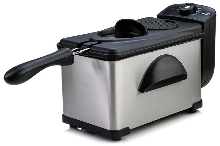 Φριτέζα Oliver Voltz OV51980H, 2 λίτρα, 2000W, Φίλτρο, Αποσπώμενη, Ανοξείδωτο ατσάλι