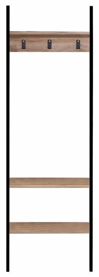 Έπιπλο Εισόδου Nina 379VLV2901 60x26x180cm Oak-Black