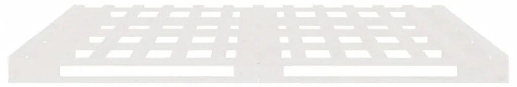 vidaXL Κρεβάτι από Παλέτες Λευκό 140 x 190 εκ. από Μασίφ Ξύλο Πεύκου