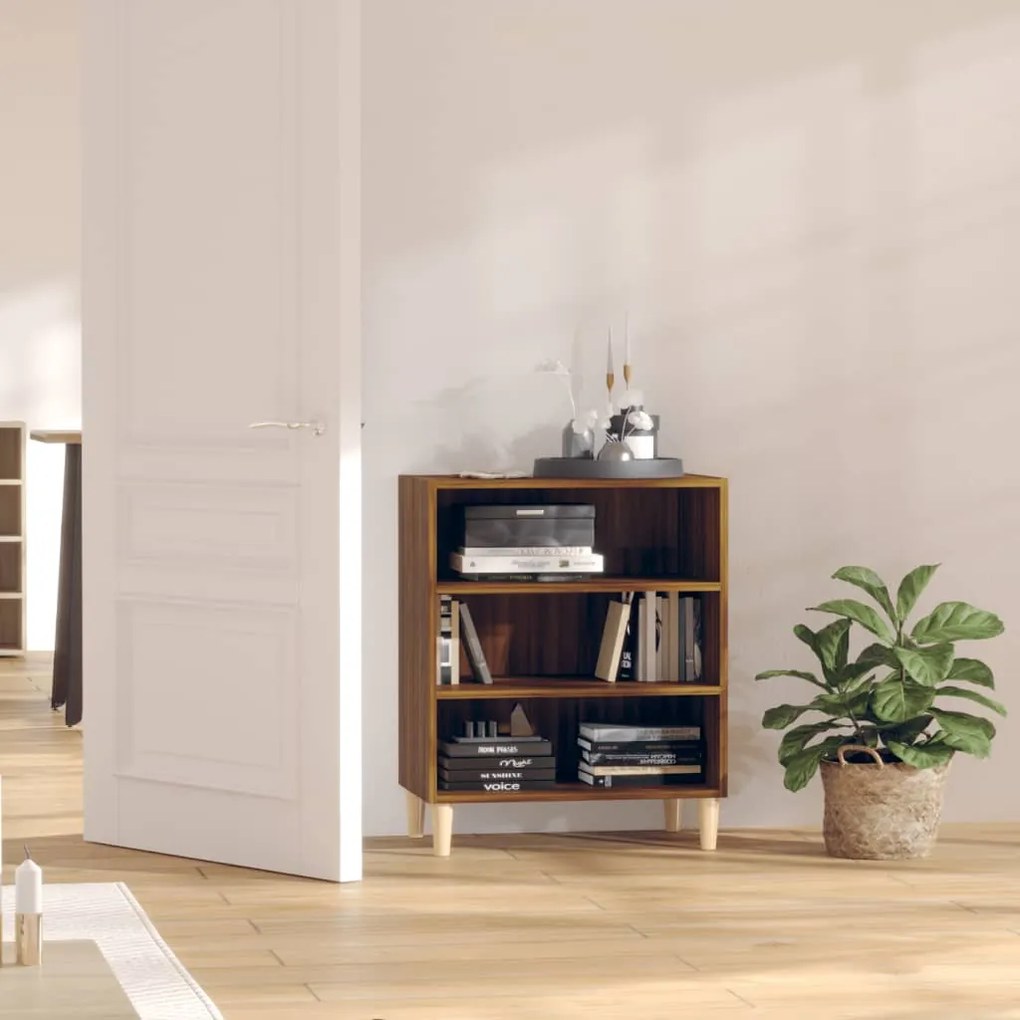vidaXL Ραφιέρα Καφέ Δρυς 57 x 35 x 70 εκ. από Μοριοσανίδα