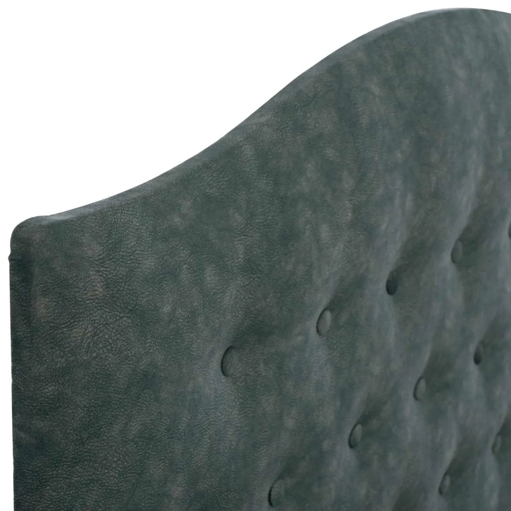 ΚΡΕΒΑΤΙ MALENA ΑΠΟ ΠΡΑΣΙΝΟ ΥΦΑΣΜΑ τύπου NUBUCK, HM647.27 ΓΙΑ ΣΤΡΩΜΑ 120x200 εκ.