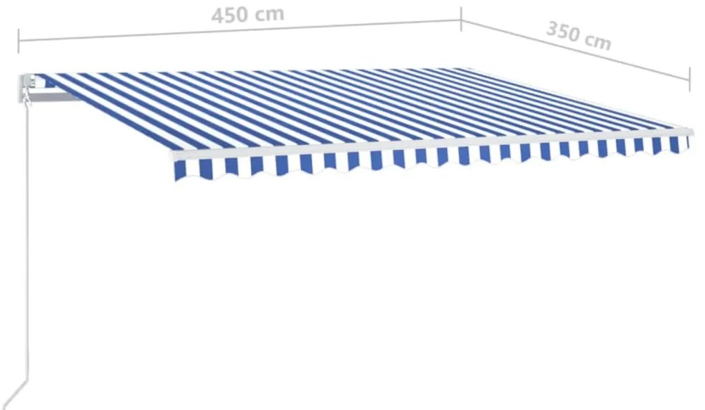 ΤΕΝΤΑ ΣΥΡΟΜΕΝΗ ΧΕΙΡΟΚΙΝΗΤΗ ΜΠΛΕ / ΛΕΥΚΟ 450 X 350 ΕΚ. 3068996