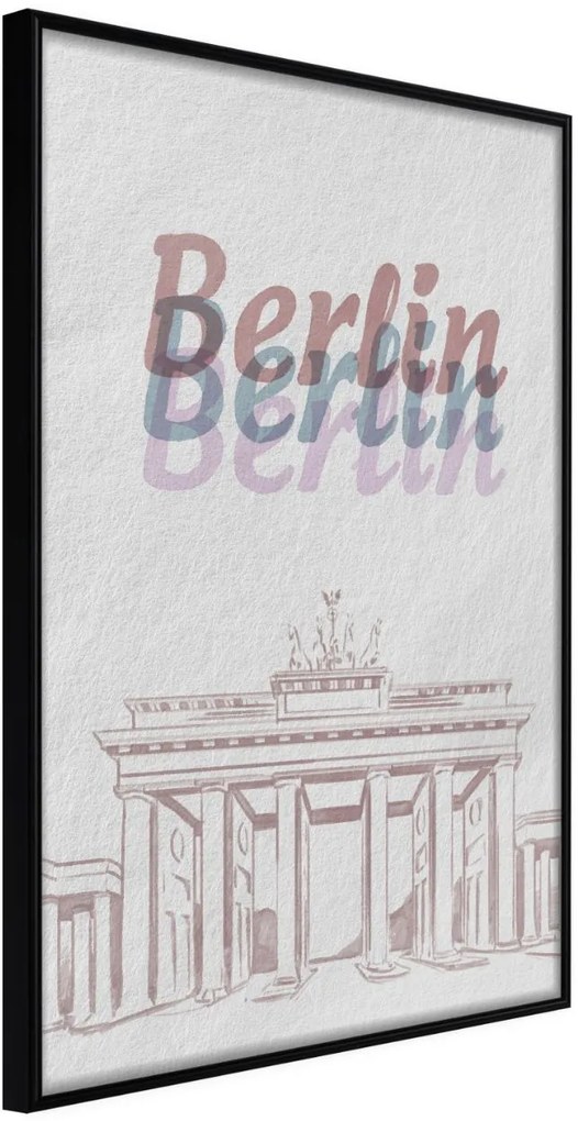 Αφίσα - Pastel Berlin - 20x30 - Μαύρο - Χωρίς πασπαρτού