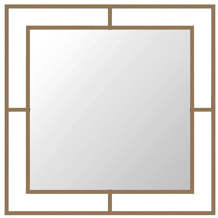 Καθρέφτης Τοίχου Corner 0207505 58,6x2x58,6cm Gold Aluminium