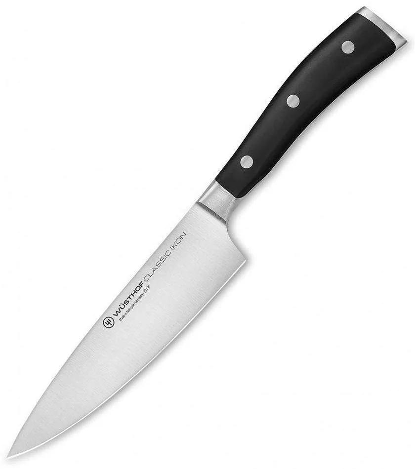 Μαχαίρι Chef Classic Ikon 1040330116 16cm Black Wusthof Ανοξείδωτο Ατσάλι