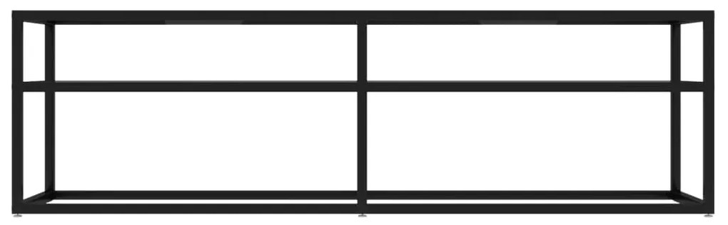 vidaXL Έπιπλο Τηλεόρασης Διαφανές 140x40x40,5εκ. από Γυαλί Ασφαλείας