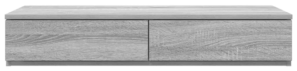 vidaXL Συρτάρια κρεβατιού με συρτάρι Γκρι sonoma 100 x 36.5 x 16.5 εκ