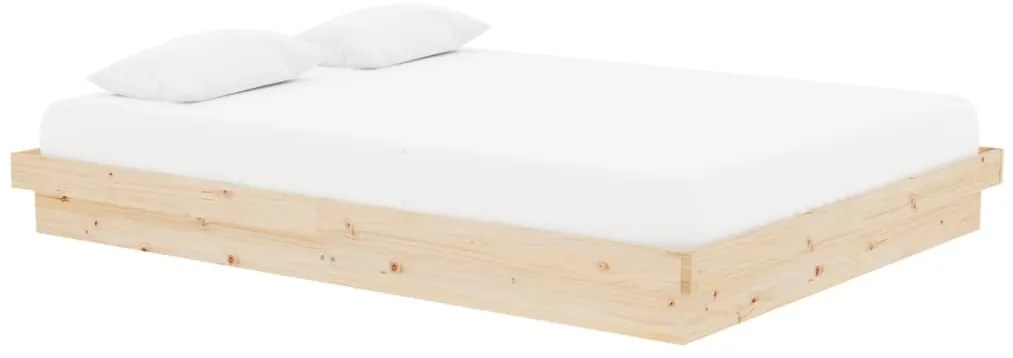 vidaXL Πλαίσιο Κρεβατιού 150 x 200 εκ. Μασίφ Ξύλο King Size