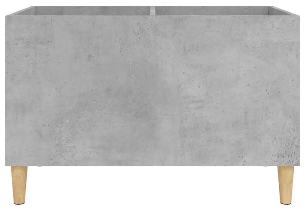 Δισκοθήκη Γκρι Σκυροδέματος 74,5x38x48 εκ. Επεξεργασμένο Ξύλο - Γκρι