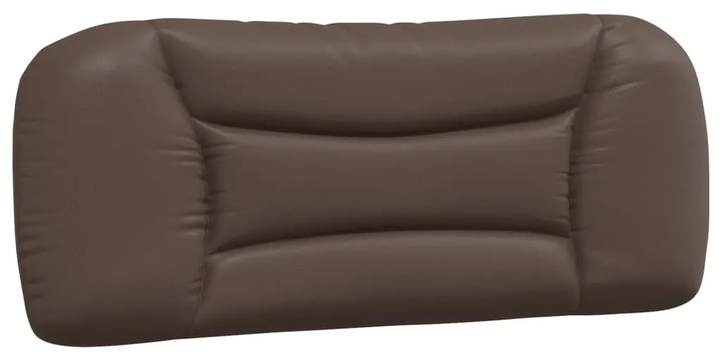 vidaXL Κρεβάτι με Στρώμα Καφέ 100x200 εκ. από Συνθετικό Δέρμα