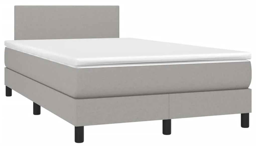 ΚΡΕΒΑΤΙ BOXSPRING ΜΕ ΣΤΡΩΜΑ ΑΝΟΙΧΤΟ ΓΚΡΙ 120X200 ΕΚ. ΥΦΑΣΜΑΤΙΝΟ 3139881