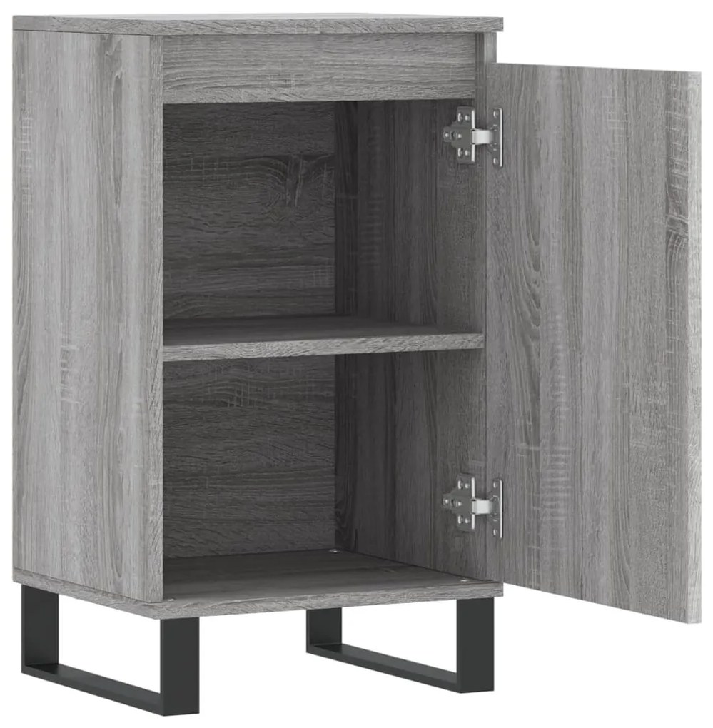 vidaXL Ντουλάπια 2 τεμ. Γκρι Sonoma 40x35x70 εκ. Επεξεργασμένο Ξύλο