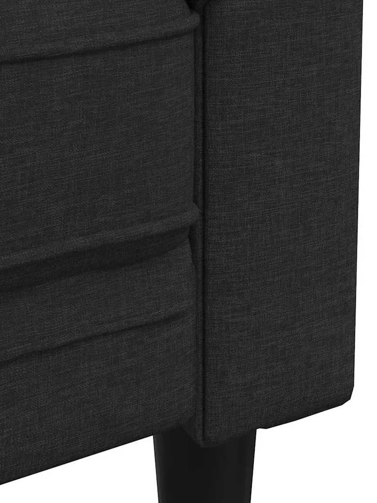 vidaXL Πολυθρόνα Chesterfield Μαύρο Υφασμάτινη