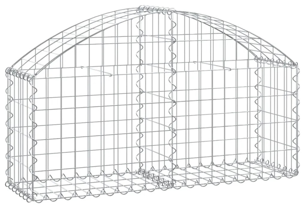 vidaXL Συρματοκιβώτιο Τοξωτό 100x30x40/60εκ. από Γαλβανισμένο Χάλυβα