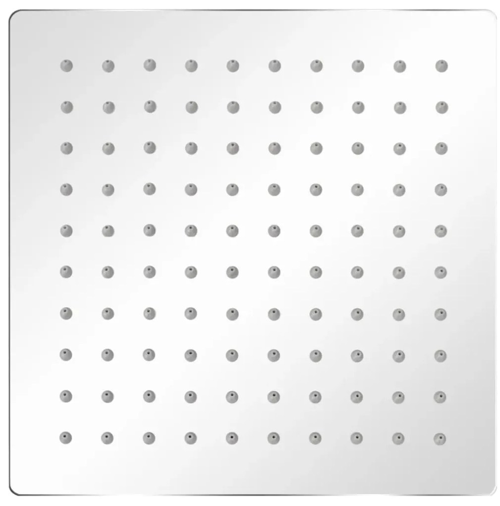 vidaXL Κεφαλή Nτους Βροχή 2 τεμ. 20 x 20 εκ. από Ανοξείδωτο Ατσάλι