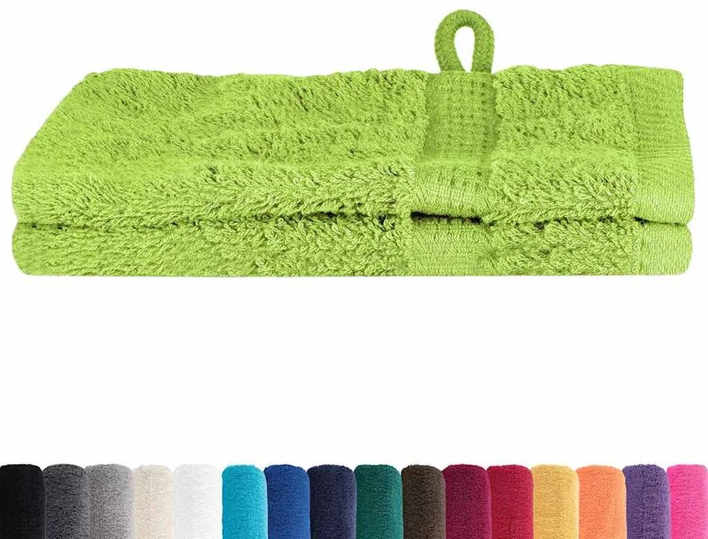 vidaXL Πετσέτες Προσώπου SOLUND 2 pcs Λαχανί Βαμβάκι