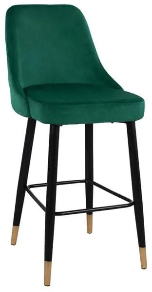 Σκαμπό Bar Paige HM8519.03 Dark Green 51Χ57Χ110Υ εκ. Σετ 2τμχ Velvet, Metal