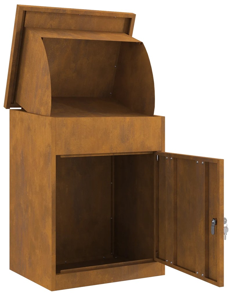 vidaXL Θυρίδα Πακέτων Σκ rusty 44 x 35 x 59 εκατοστά