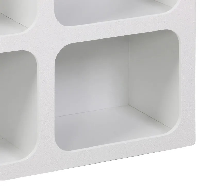 Μπουφές Emersi pakoworld με ράφια mdf σε λευκή απόχρωση 120x35x76εκ