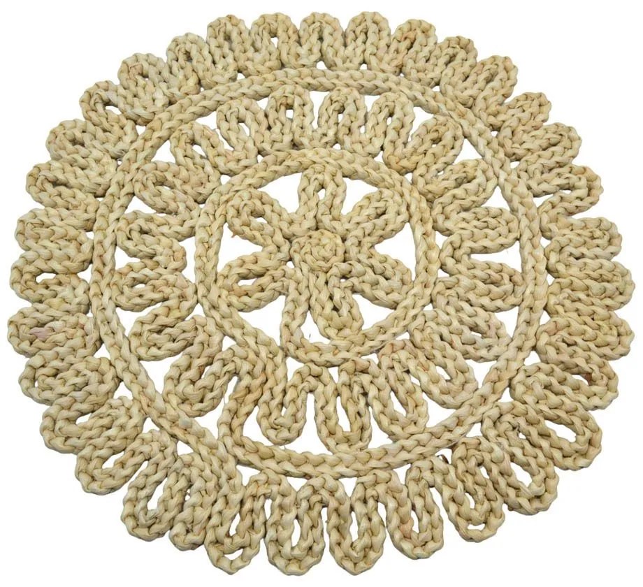 Σουπλά Ψαθινό Στρογγυλό 834433 Φ38x1cm Natural Ankor Mat