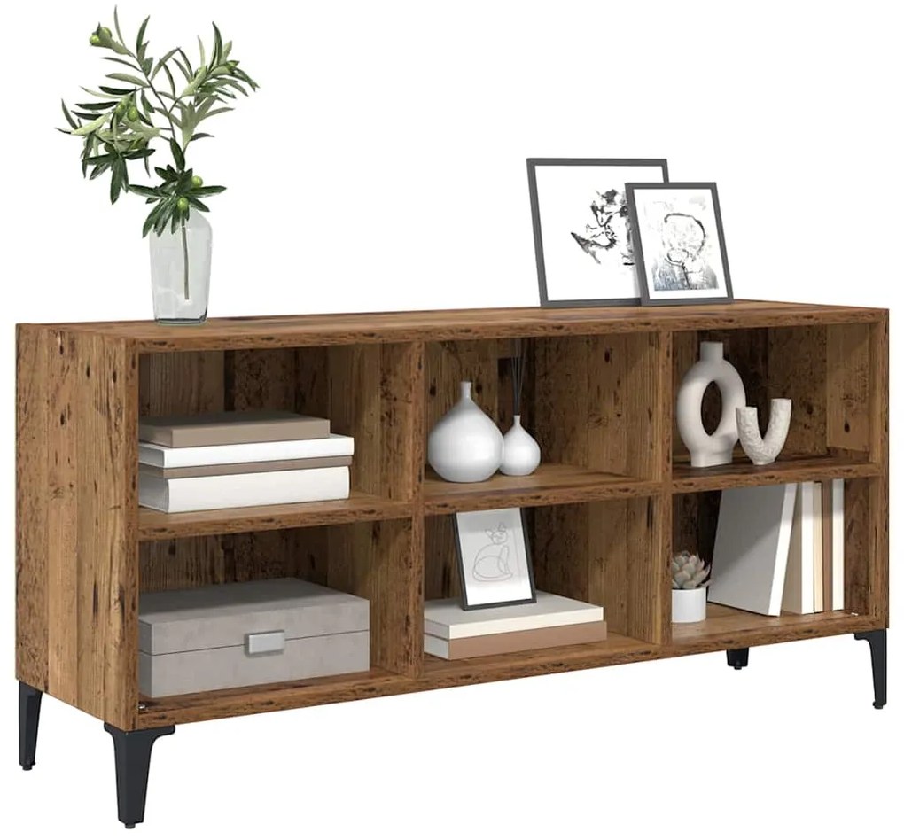 vidaXL Σετ επίπλου τηλεόρασης Επιτοίχιο Καφέ 69,5 x 30 x 50 εκ.