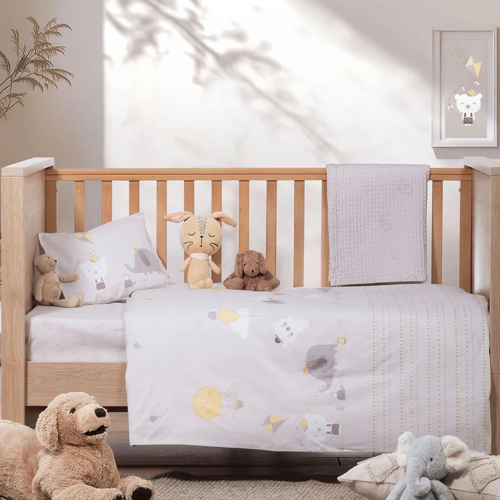 Σεντόνια Κούνιας (Σετ) Nef-Nef Homeware Happy Days