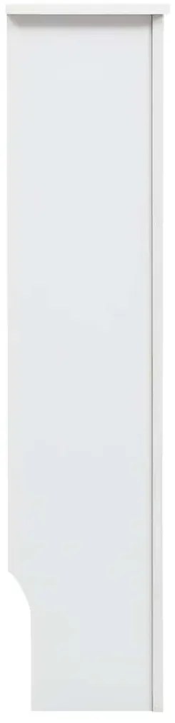 vidaXL Κάλυμμα Καλοριφέρ Λευκό 112 x 19 x 81,5 εκ. από MDF