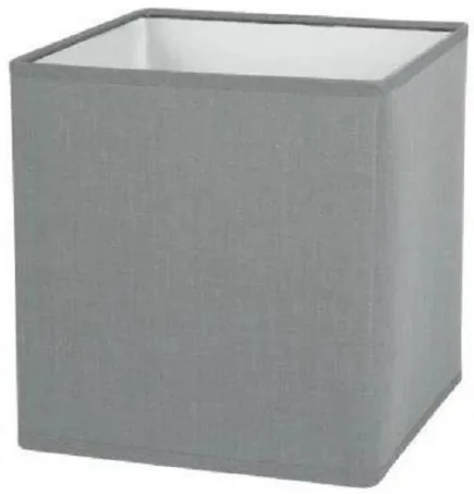 Καπέλο Φωτιστικού E14/E27 VK/Rectangle Υφασμάτινο Γκρι τετράγωνο 17x17 VK Hellas Electric-60080-255987-Γκρι 60080-255987
