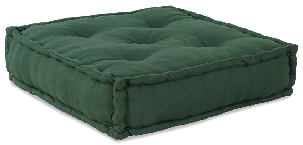 vidaXL Modular Pouffes 2 τεμάχια Πράσινο Ύφασμα