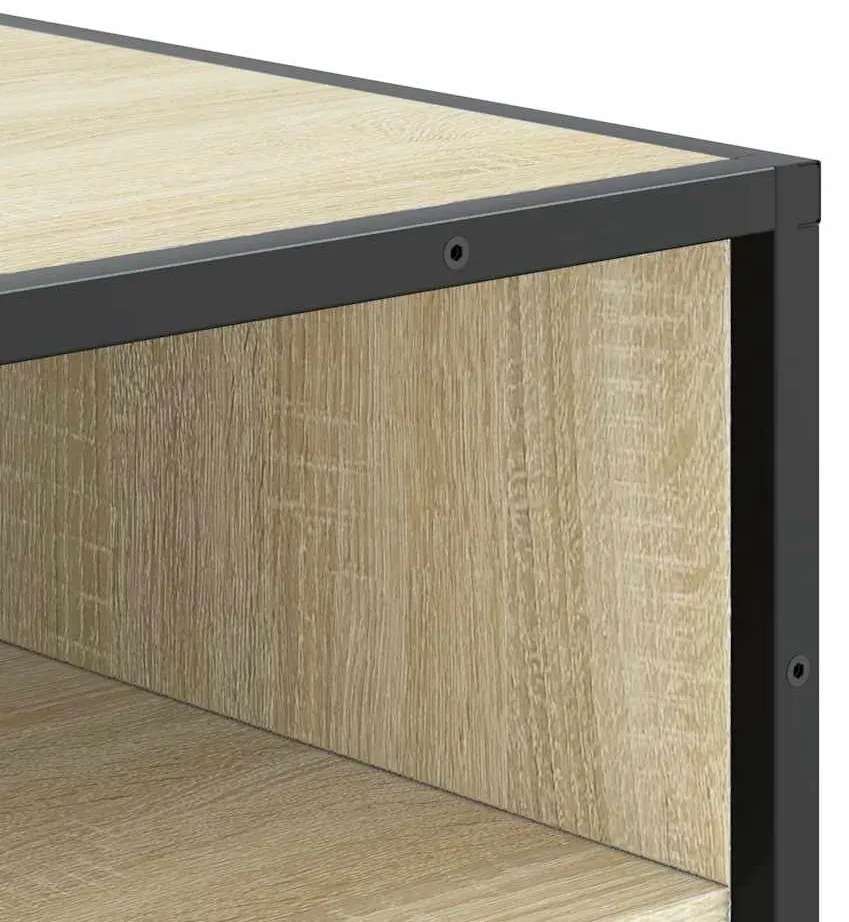 Παπουτσοθήκη Sonoma Δρυς 48x38x97,5 εκ. από Επεξεργασμένο Ξύλο - Καφέ