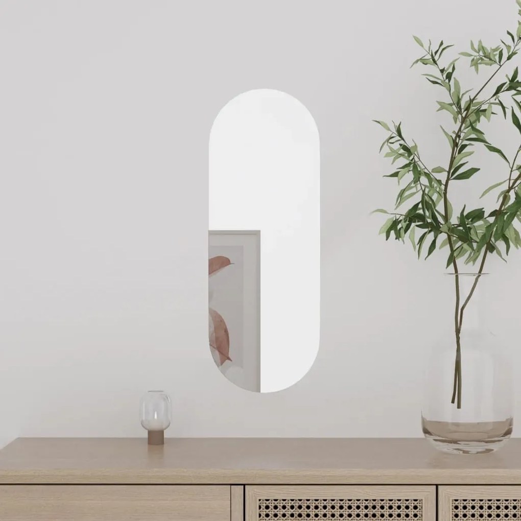 Καθρέφτης Τοίχου Οβάλ 15 x 40 εκ. από Γυαλί