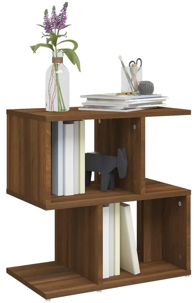 vidaXL Κομοδίνα 2 Τεμ. Καφέ Δρυς 50x30x51,5 εκ. από Επεξεργασμένο Ξύλο