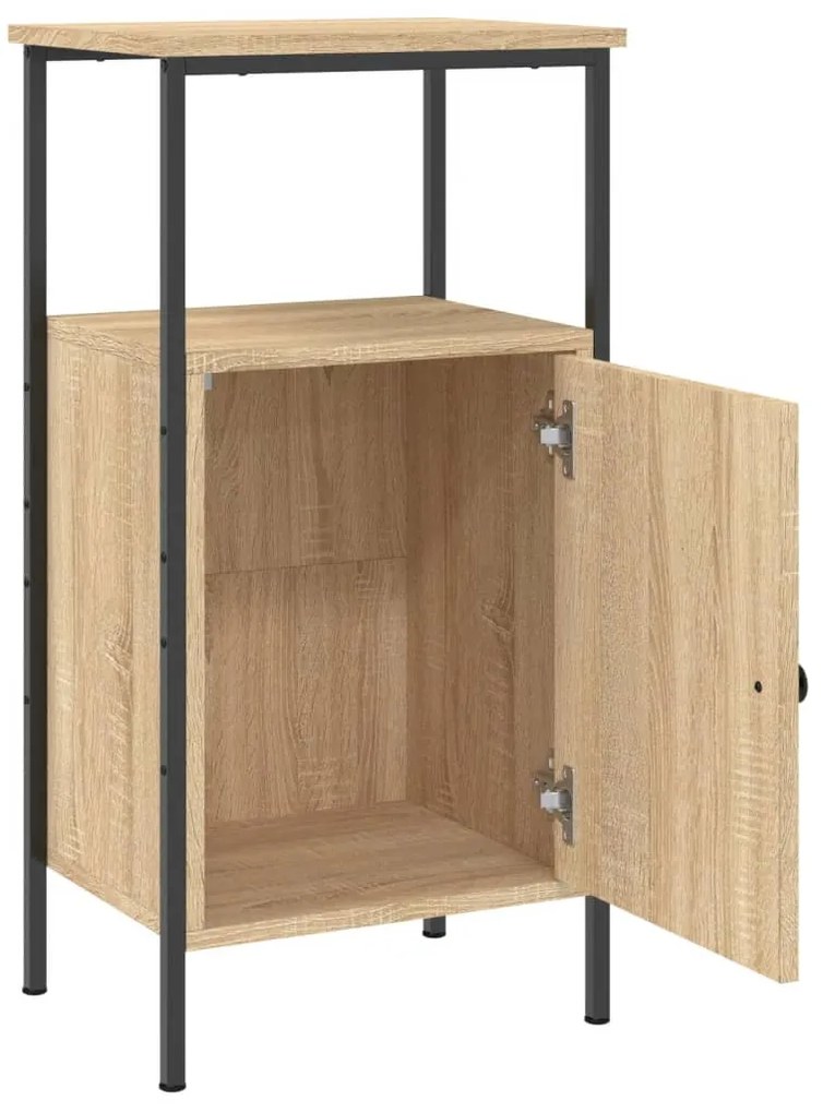 vidaXL Κομοδίνα 2 τεμ. Sonoma Δρυς 41 x 31 x 80 εκ. Επεξεργασμένο Ξύλο