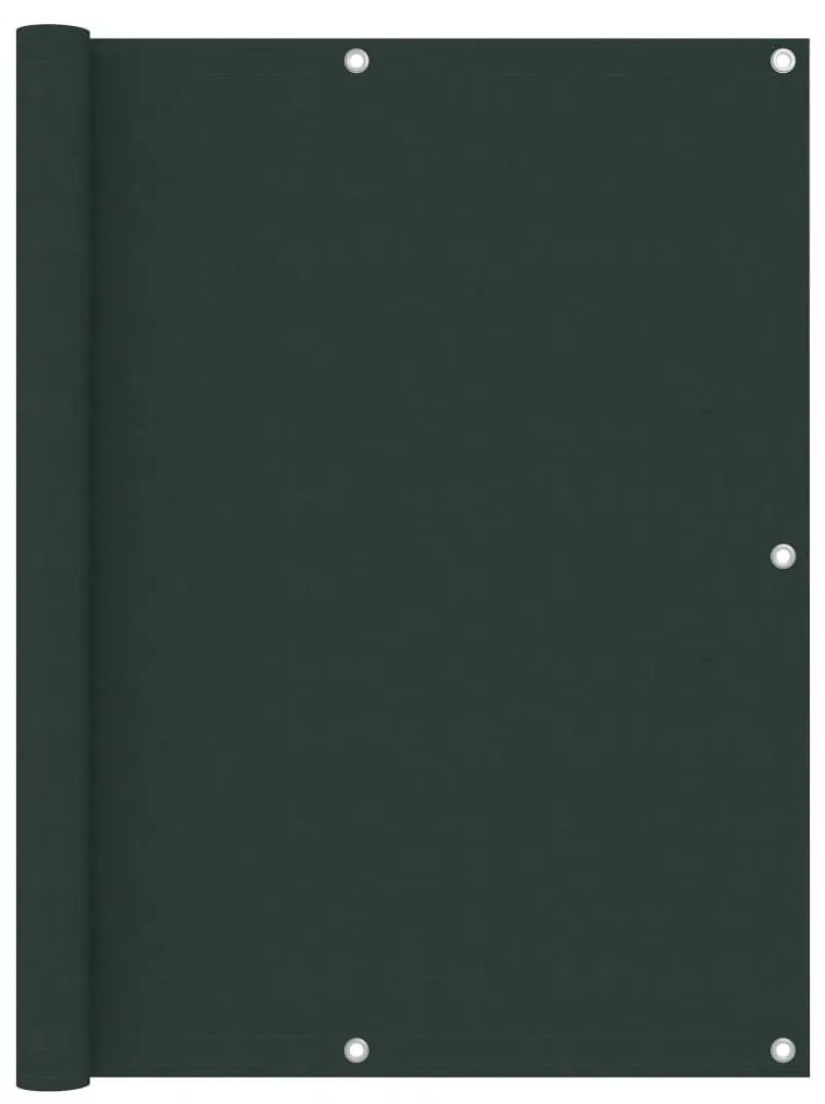 Διαχωριστικό Βεράντας Σκούρο Πράσινο 120x500 εκ. Ύφασμα Oxford - Πράσινο