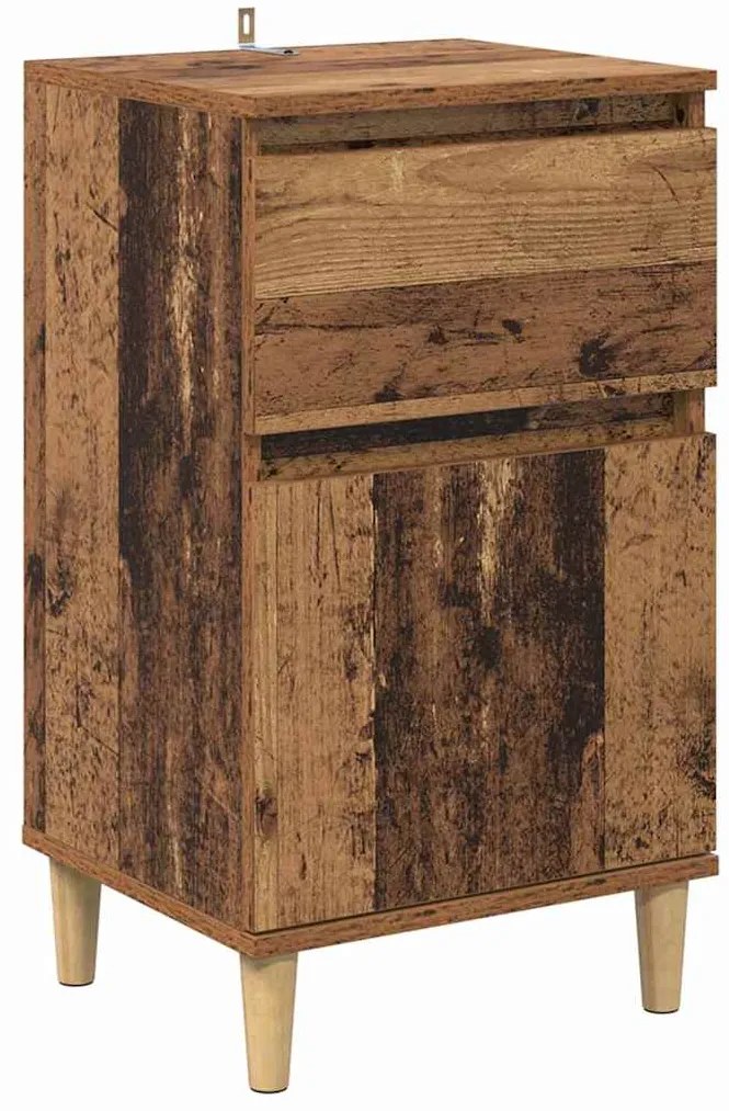 vidaXL Κομοδίνο Παλιό ξύλο 40 x 35 x 70 εκ. Επεξεργασμένο ξύλο