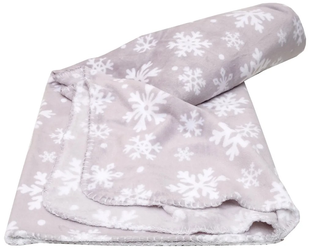 Κουβέρτα Fleece Μονή (150x220) Viopros Νοέλια Γκρι
