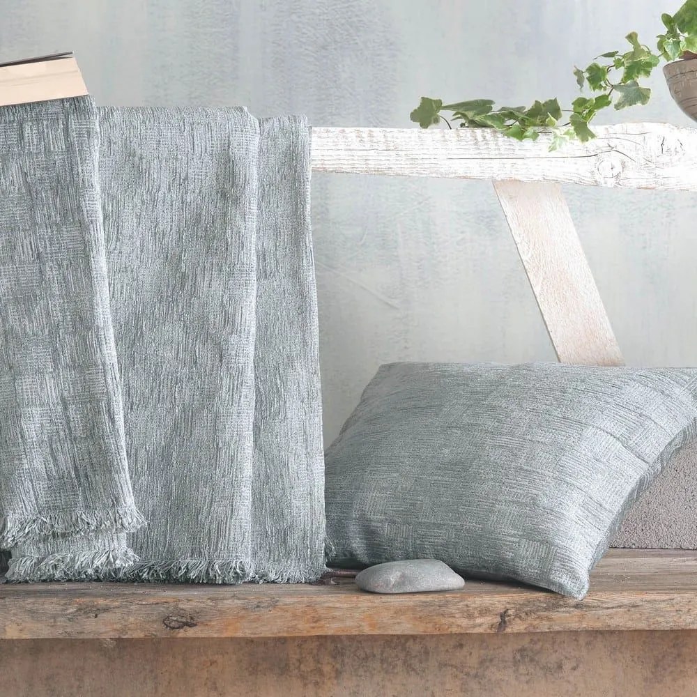 Ριχτάρι Kevya Grey Ρυθμός Διθέσιο 180x240cm Chenille,Βαμβάκι,Polyester