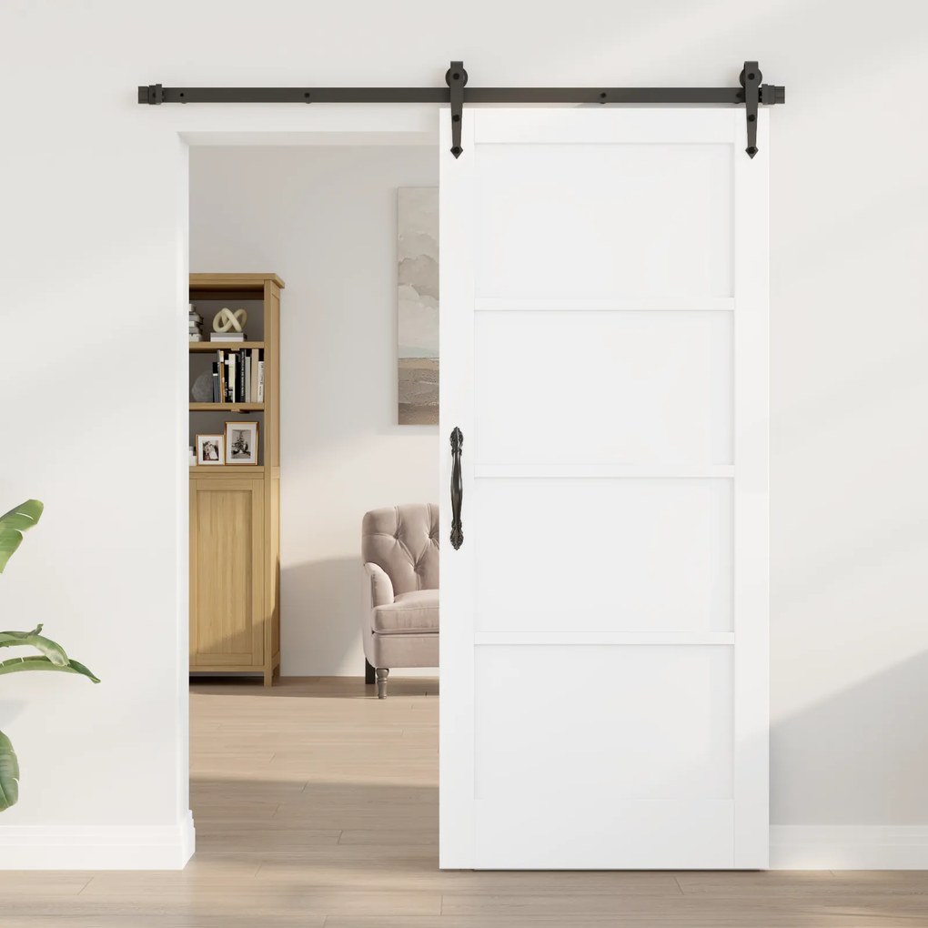 vidaXL Εσωτερική Πόρτα 'ORKDAL' Λευκή 86x198.5x4 εκ. Ξύλο Πεύκου