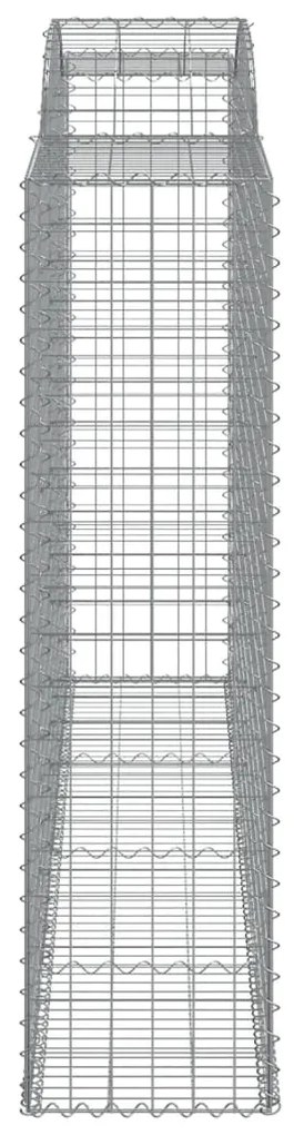 vidaXL Συρματοκιβώτια Τοξωτά 6 τεμ. 300x50x180/200 εκ. Γαλβαν. Ατσάλι