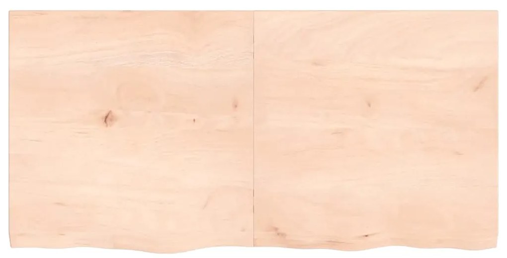 vidaXL Ράφι Τοίχου 120x60x(2-4) εκ. από Ακατέργαστο Μασίφ Ξύλο Δρυός